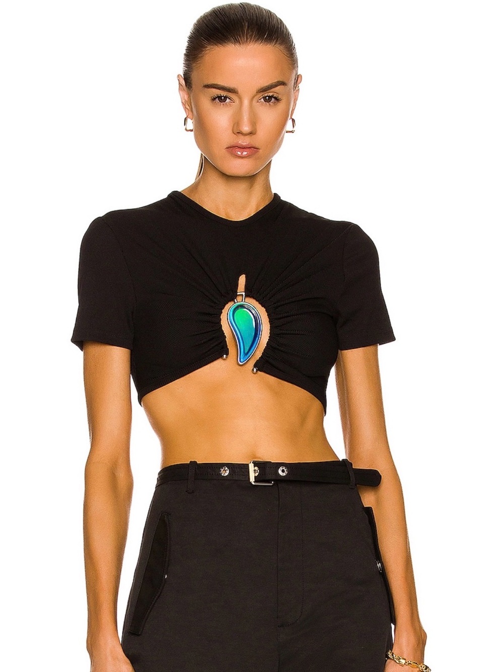 Christopher Esber Moodstone Cropped Top